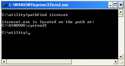 pathfind.exe screen capture